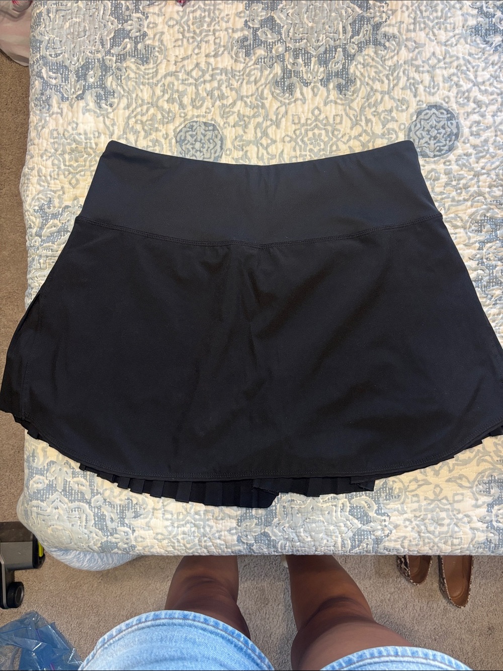 Baleaf Black Women's Circle Skirt with Built-In Shorts